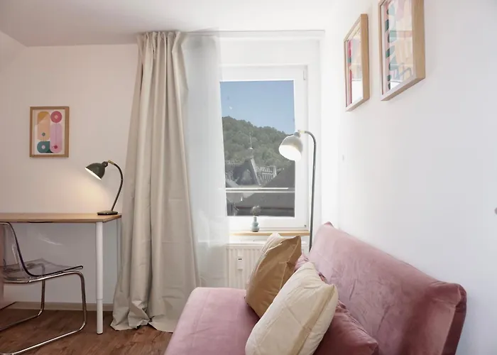 Stylisches Fuer 2 Personen In Historischem Fachwerkhaus 4 Etage Mit Blick Auf Stadt & Festung