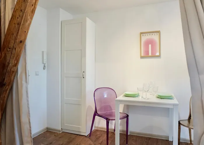 Stylisches Fuer 2 Personen In Historischem Fachwerkhaus 4 Etage Mit Blick Auf Stadt & Festung 公寓